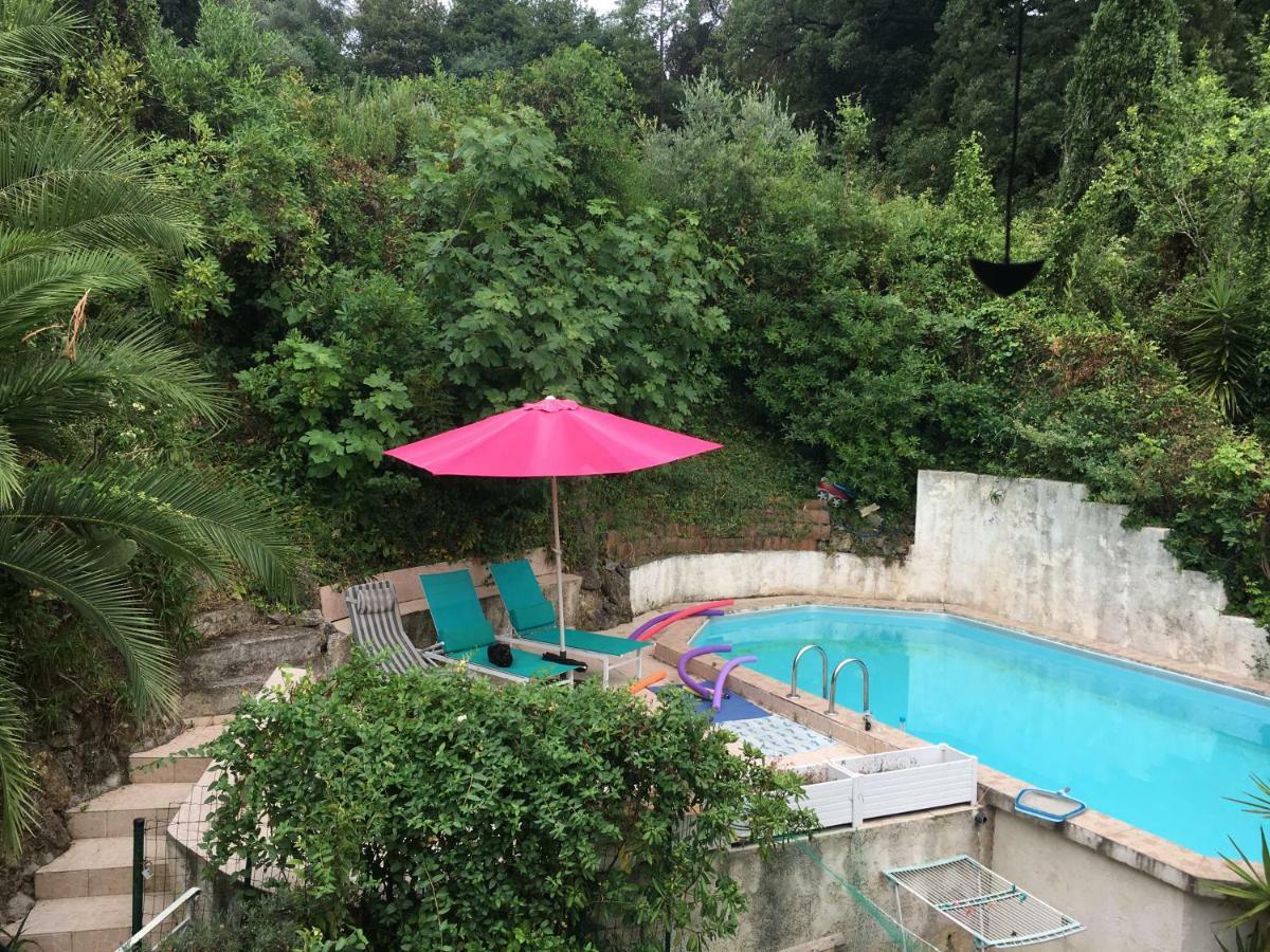 Le Cannet 10Mn Cannes Chambre Independante Etage D'Une Maison Avec Piscine Exterior foto
